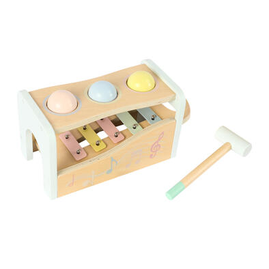 playpop Wooden Hammer Ball & Xylophone Set