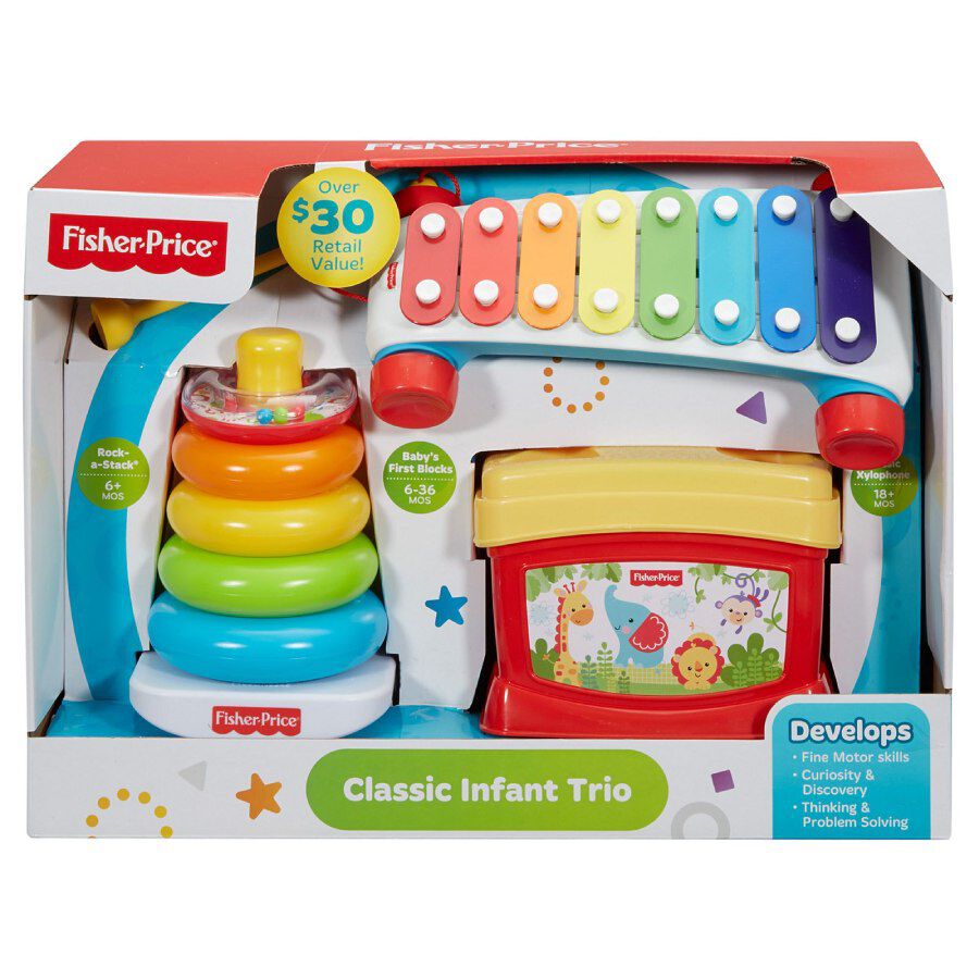 fisher price trio blocks clearance