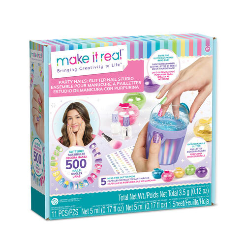 Make It Real Party Nails Glitter Design Set
