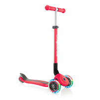 Globber Primo Foldable Lights Red Scooter