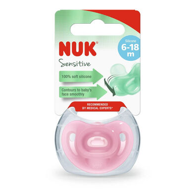 Nuk Sensitive Silicone Soother (1/Box) 6-18M