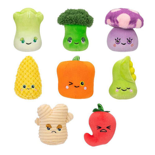 Living On The Veg StirFrys Medley 3" Soft Toys S1 - Assorted