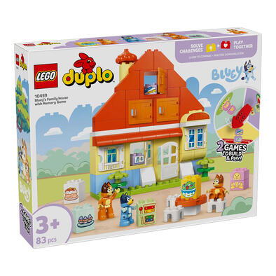  LEGO DUPLO Bluey: Bluey’s Family House with Memory Game 10459