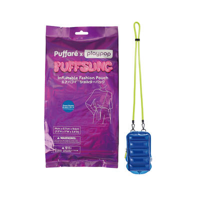 playpop Puffar&eacute; x playpop Inflatable Fashion Pouch - Ocean Breeze