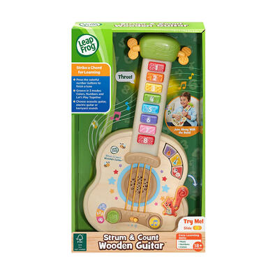 Leapfrog Strum & Count Wooden Guitar