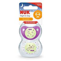 Nuk Night and Day Silicone Soother (2/Box) 0-6M