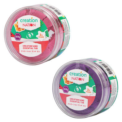 Creation Nation Creation Sand Essential Tub - Purple / Pink - Assorted