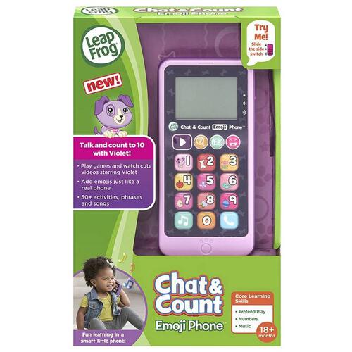 LeapFrog Chat and Count Emoji Phone Purple