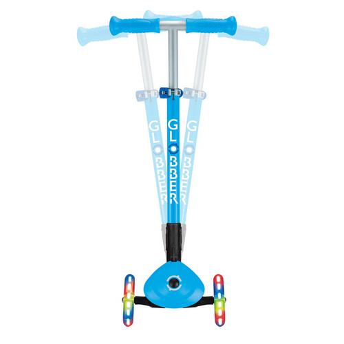 Globber Primo Foldable Lights Sky Blue Scooter