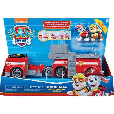 Paw Patrol Split Second Vehicles - Assorted