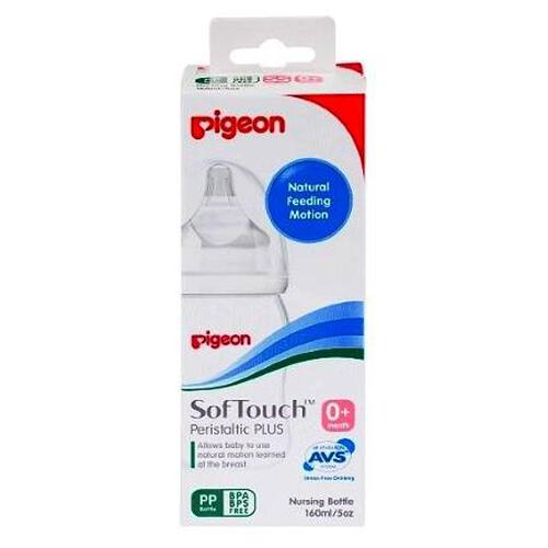 Pigeon Soft Touch Peristaltic Plus Pp Bottle 160Ml (With Ss Size)