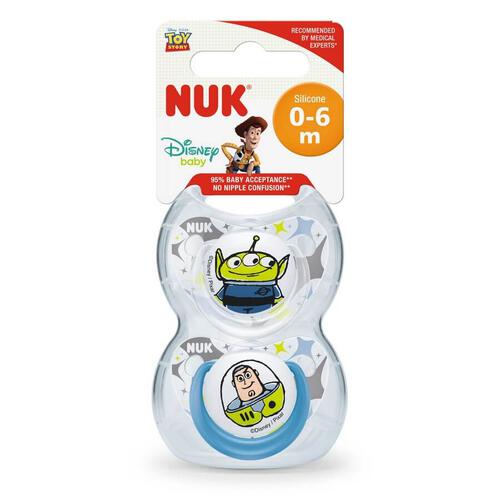 Nuk Toy Story Silicone Soother (2/Box) 0-6M