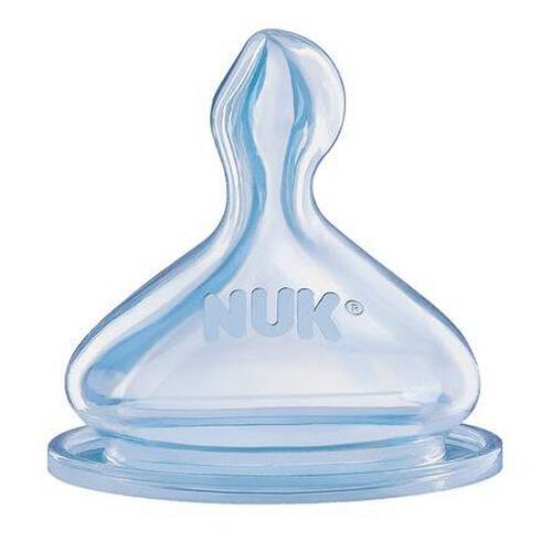 Nuk Silicone Pch Teat S1, Large, 2 Pieces/Card