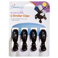 Dreambaby Stroller Clips 4 Pack (Black)