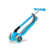 Globber Primo Foldable Lights Sky Blue Scooter