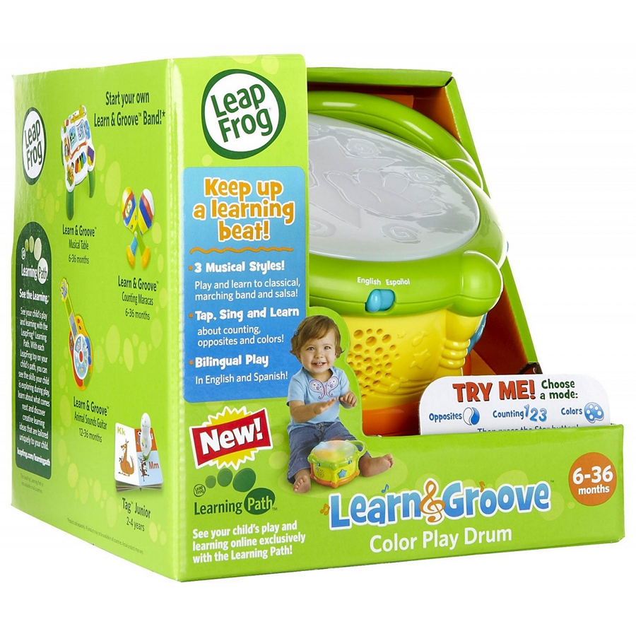 leapfrog learn & groove color play drum bilingual