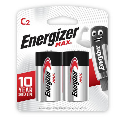 Energizer Max -Size C 2Pack Alkaline Batteries
